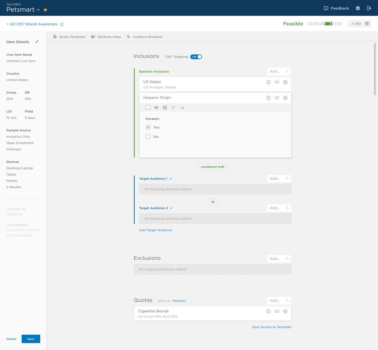 Targeting Attribute Expanded